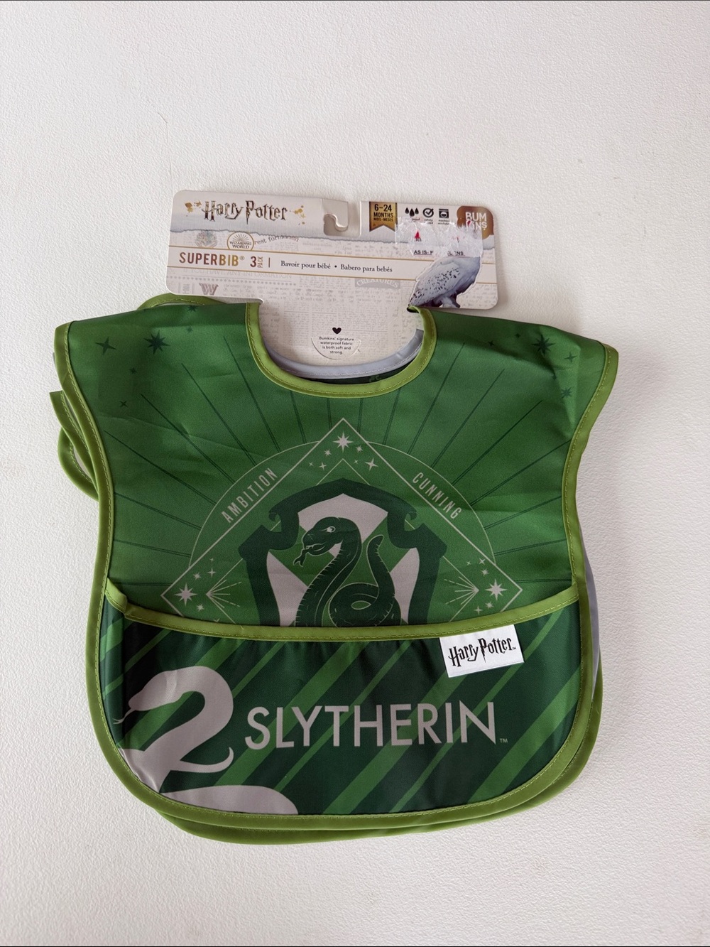 Bumkins - Green Harry Potter Slytherin Kids Bib
